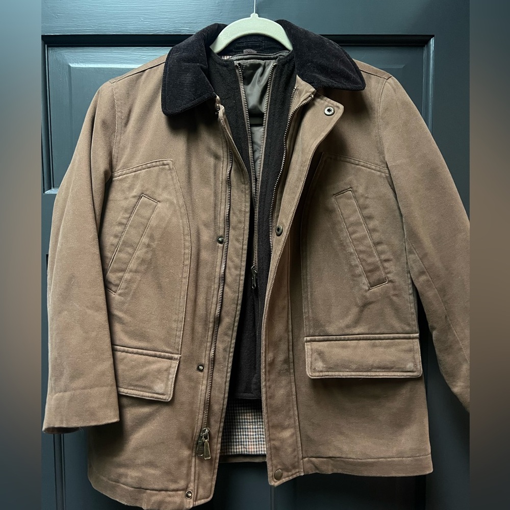 Boys Brooks Brother Barncoat Size Med